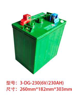 火炬蓄电池6V230AH电动铅酸3-DG-230