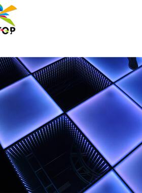 RGB染色三合一地砖灯DMX512遥控户外防雨钢化玻璃跳舞LED地板灯