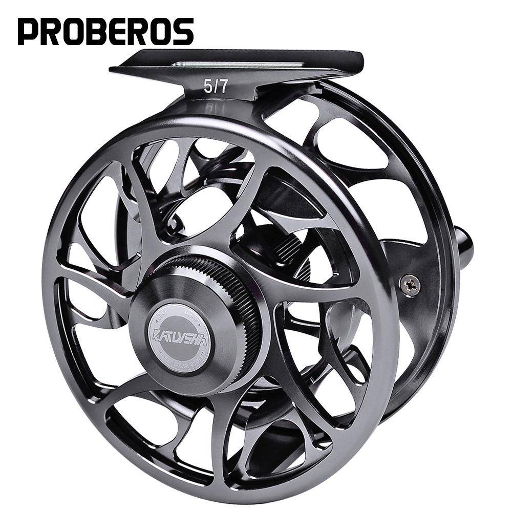 PROBEROS全金属渔轮调节泄力渔线轮中通矶竿筏轮前打轮飞钓轮
