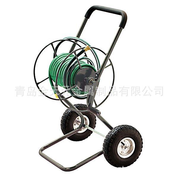 生产花园水车浇水园艺工具两轮工具车水管收纳园林用具