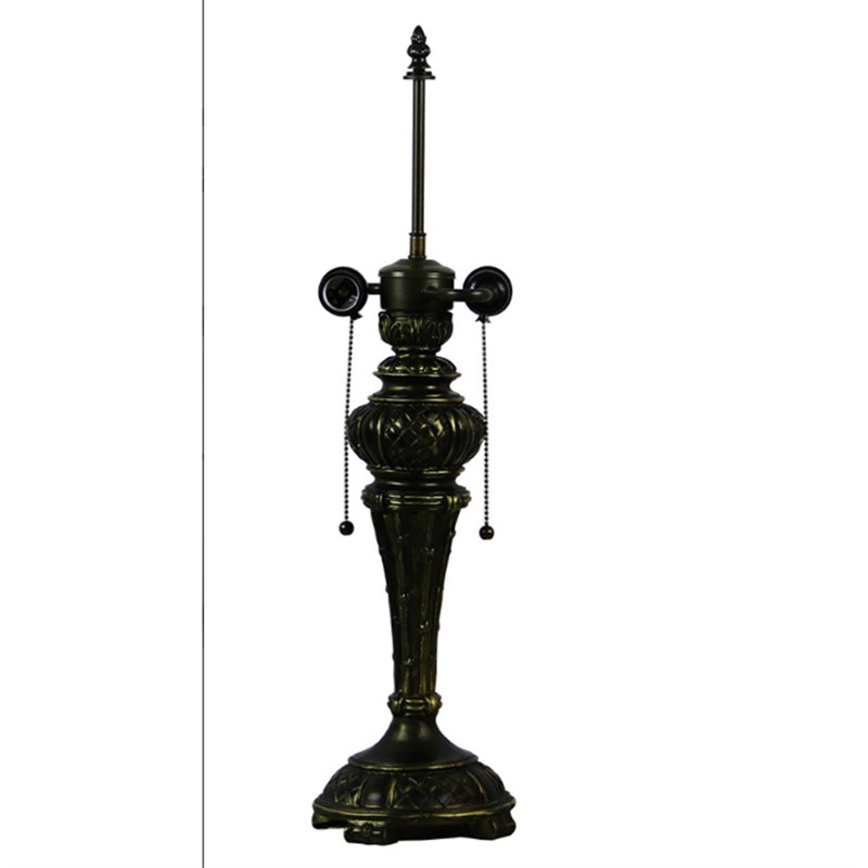 蒂凡尼灯饰专用底座美女造型适配12/16英寸台灯底座树脂 合金材质