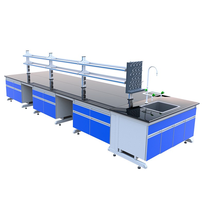 实验室试验台全钢实边台钢木实验台全钢中央实验台设计PP工作台