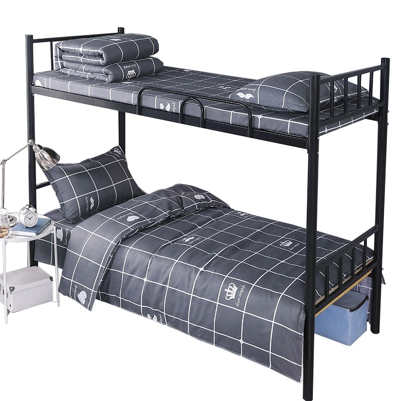 大学生宿舍床单人三件套床上用品被褥全套一整套被套被子四件套六