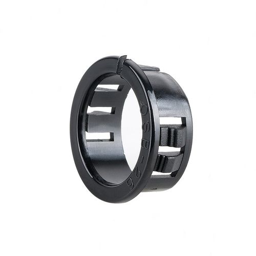 OSB开口式护线套黑色塑料尼龙过线圈配电箱柜体铁板防割扣式塞头