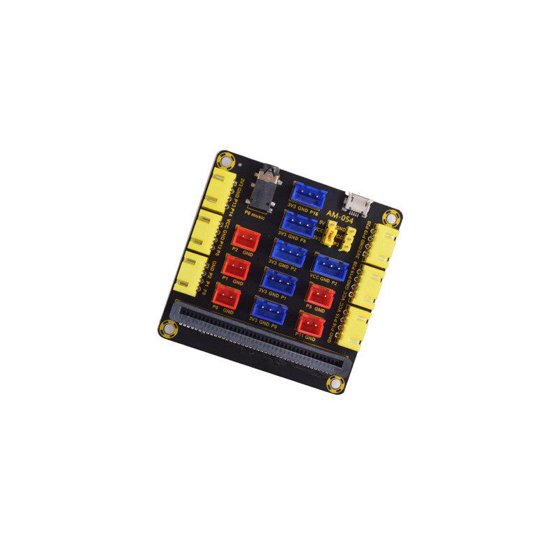 Microbit V2扩展板 IOBIT V1.0/2.0/3.0主板卧式转接板