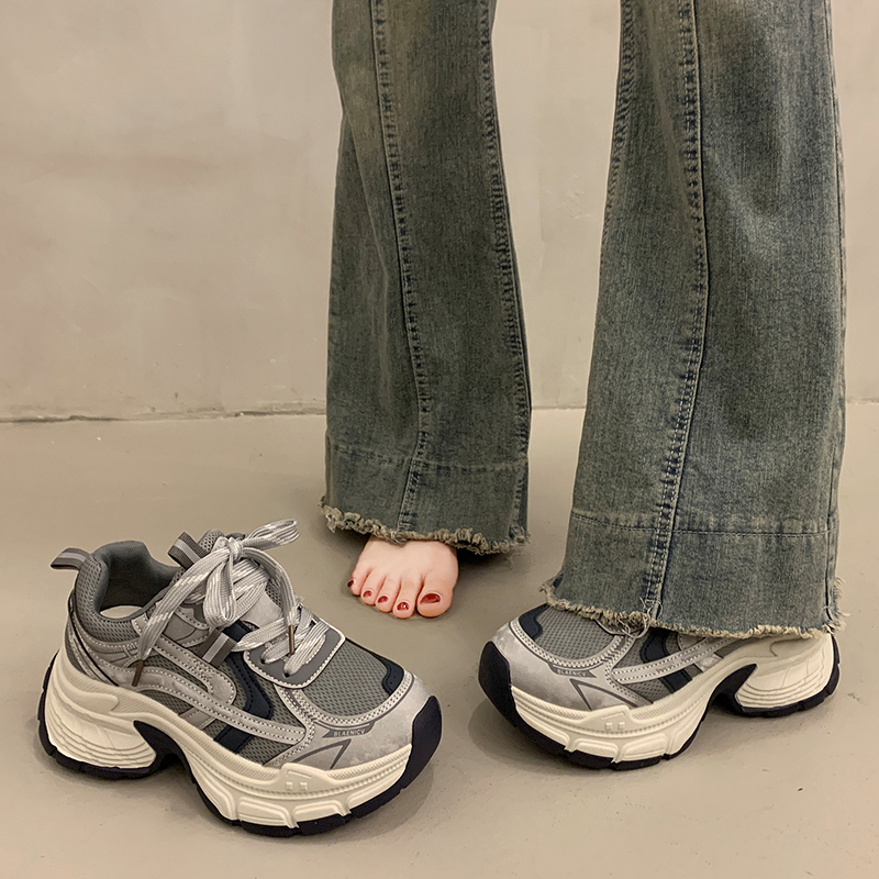 厚底轻便老爹鞋百搭透气休闲鞋女