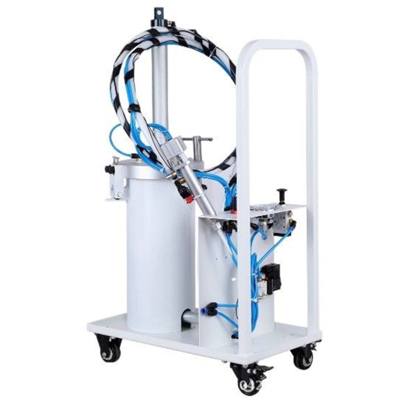 自动点胶机2600ML灌胶机手持式推车式大气缸2.6L硅胶打胶机压力桶