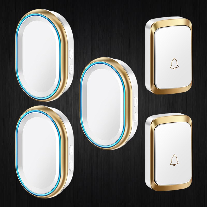 超远距离门铃无线家用易安装智能遥控电子防水门玲穿墙二拖三门钟