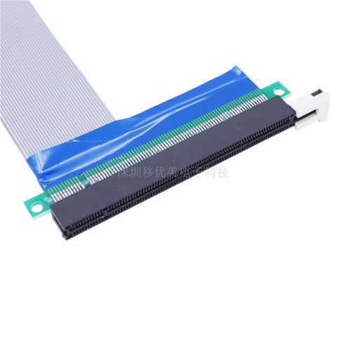 PCI-E4X转PCI-E16X扩展线 pcie4x转16X延长线排线PCI-E显卡转向线