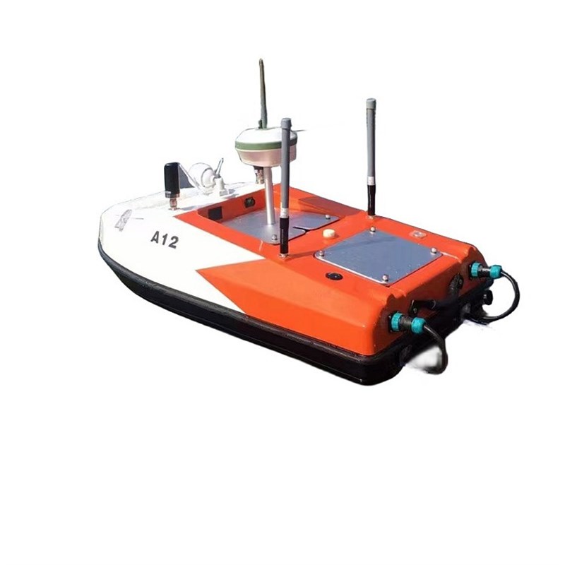 玻璃钢无人测绘船测量船碳纤维打窝船壳水域自动测深船体模型外壳