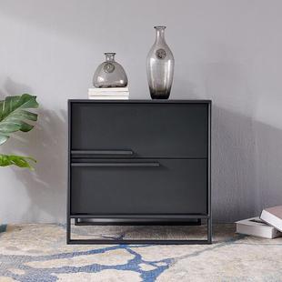 WXKA8003B极简高档卧室床头柜现代简约收纳柜轻奢免安装