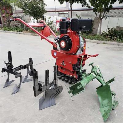 小型独轮链轨式微耕机柴油农用多功能独轮式翻地耕地机