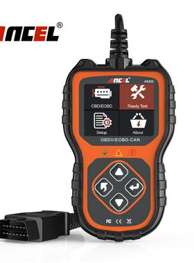 ANCELAS200OBD2扫描仪汽车诊断工具引擎检测设备海外版多语言