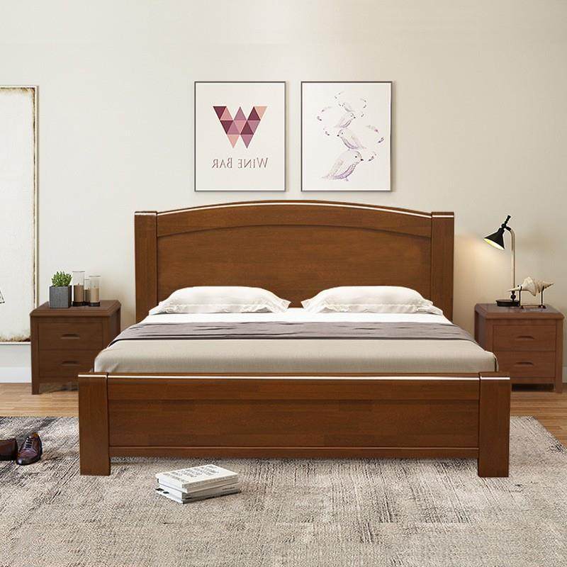 现代简约实木床单人床儿童床1.2米1.5米北欧新中式经济型全实木床
