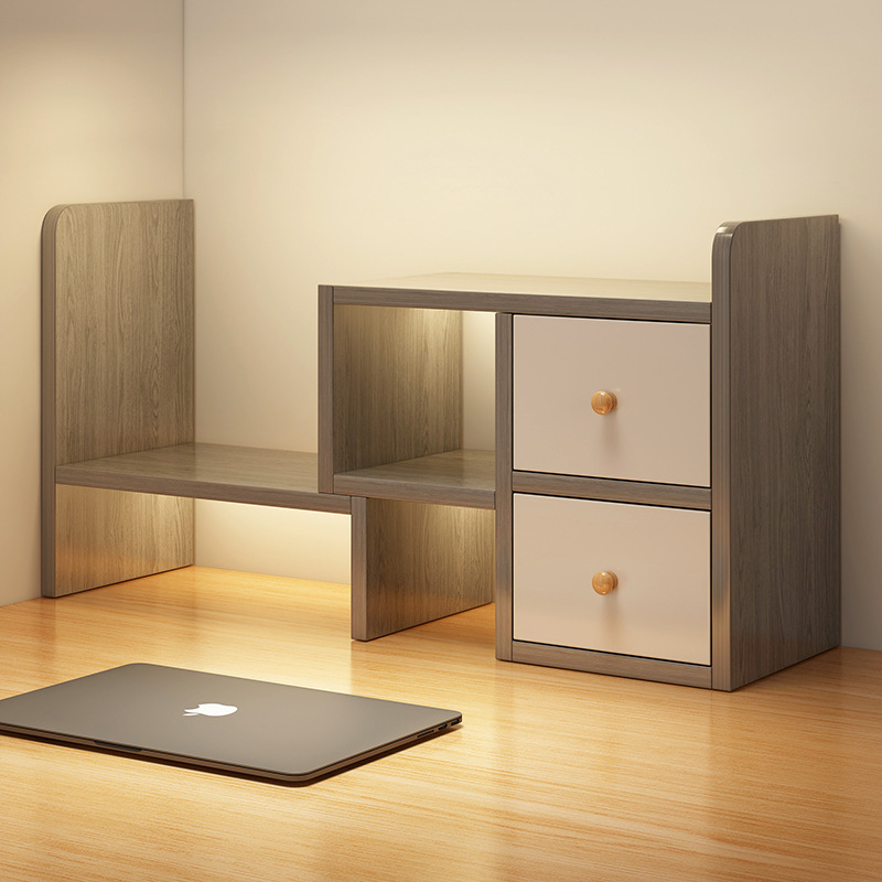 亿家达书架桌上置物架桌面学生小书柜收纳储物书桌宿舍简组合简约