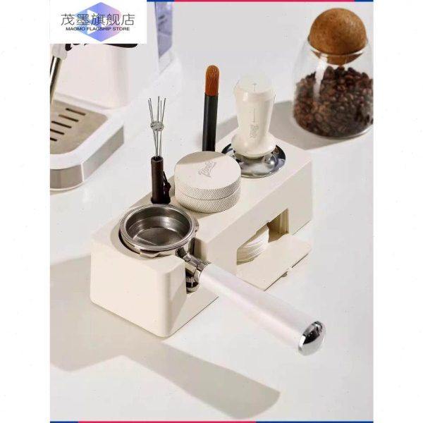 咖啡工具全套机压粉器底座布粉器三件弹力压粉锤敲渣桶