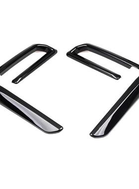 适用于19-22款宝马新X5前雾灯獠牙国产X5L黑武士套件叶子板装饰贴