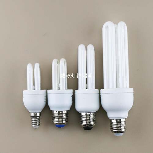 2U3U4U节能灯U型直管E27E14B22卡口荧光节能灯螺旋口5W15W20W85W
