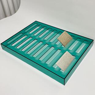 石材色板样品架亚克力瓷砖木地板展示架大理石橱柜门板台面色卡架