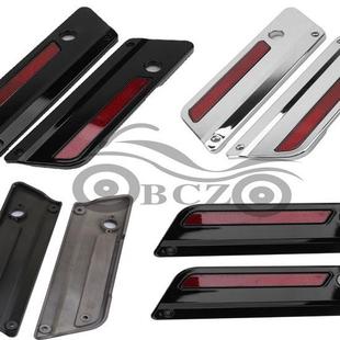 新款适用哈雷大滑翔双灯公路滑翔改装配件边箱锁装饰盖边盖