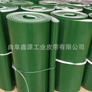 直条纹绿色pvc输送带 纹条纹传送带 物流运输带生产