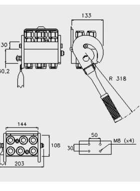 倍润Faster多路同步P608G系列G型六路（尺寸08）同步连接快速接头