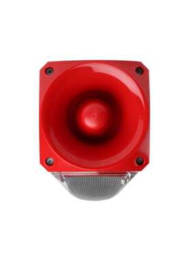 klaxon 18-980573 报警器红色灯身透明灯罩110V230V 105dB64音调