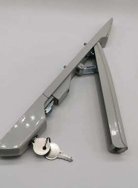 威图柜配件：MS867-1平面锁，摇把锁，7035色