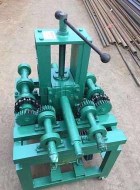 76弯管机带14套模具 方管圆管弯弧机 加重型76方管圆管滚圆机