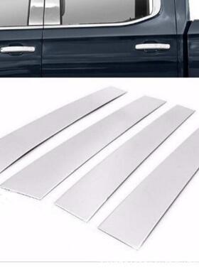 适用于07-21款丰田坦途中柱贴22-23新款Tundra红杉车窗饰条PC镜面