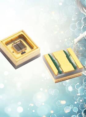 深紫外3535方杯UVC50~120mW275nm280nm270nm350mA贴片式led灯