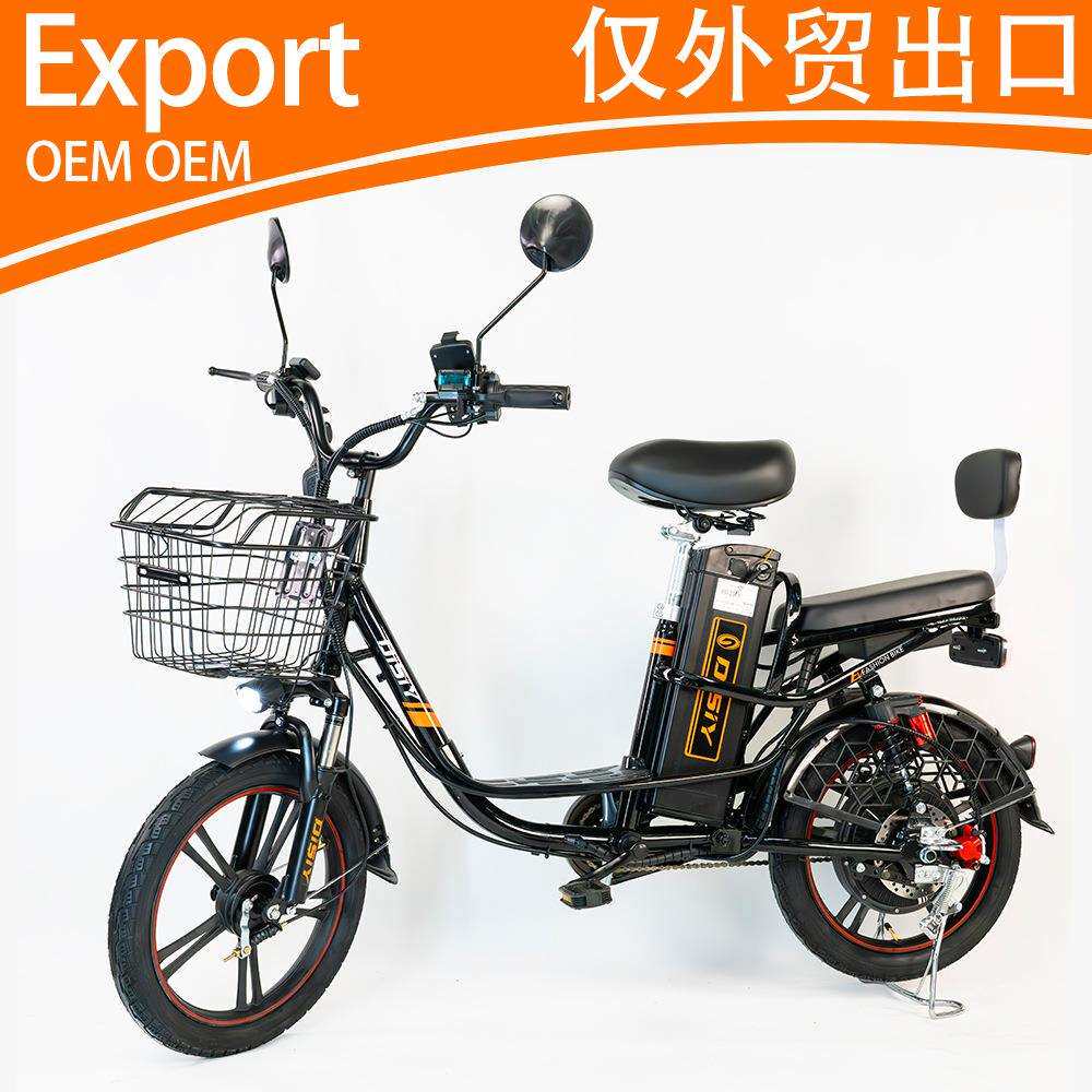 20寸48V00W电动自行车助力车锂电哈雷油刹出口外贸载重王外贸雪