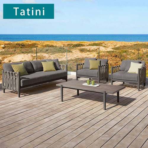 户外沙发藤编庭院花园露台防水防晒绳编北欧休闲双人室外沙发组合