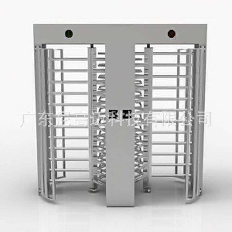 不锈钢双通道单向旋转闸门火车站小区手推栏杆转轴挡臂电动全高闸