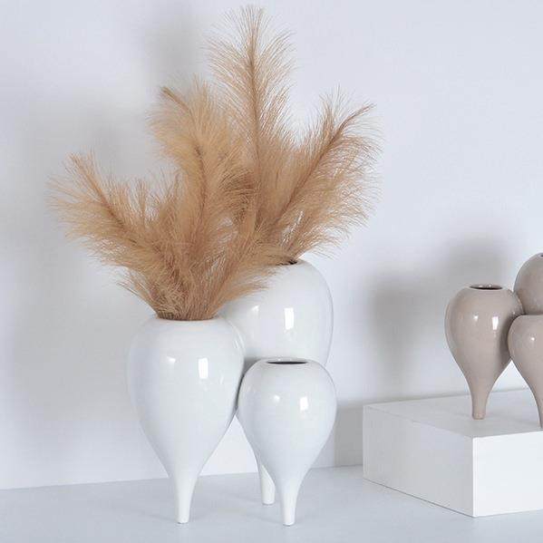 高级感三足鼎立陶瓷花器摆件干花插花展厅客厅玄关电视柜装饰花器,机械设备,其他机械设备,淘宝优惠券,粉丝福利购,淘宝优惠卷