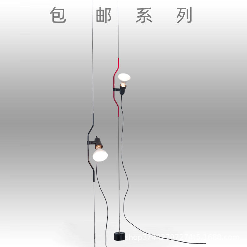意大利客厅卧室床头画廊可调节高度沙发旁展厅装饰LED落地小吊灯