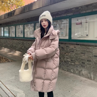 鹅绒服2025新款羽绒服女中长款