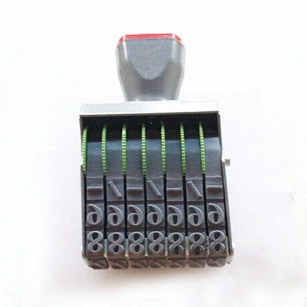 7位数字高12MM 大号转轮数字号码章  日期批号章 箱包编号可调章