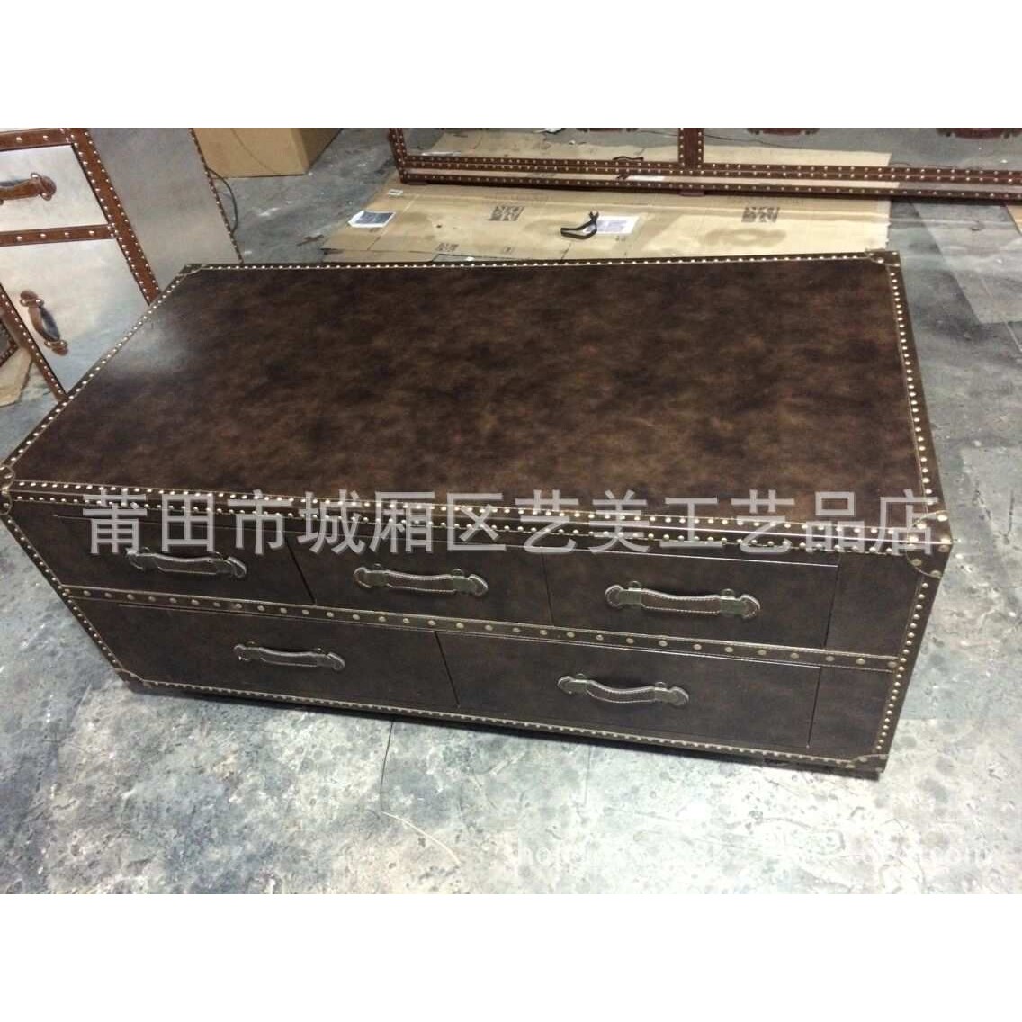 实木家居五抽茶几大号家居店面陈列道具茶桌多功能桌厂家订做