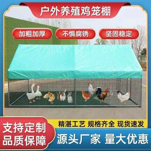 鸡棚家禽特大号鸡舍鸡笼家用养鸡孔雀大型防雨养殖搭建鸽笼户外