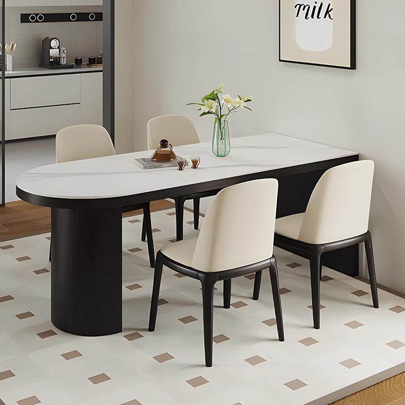 新款岩板餐桌椅组合现代简约家用小户型黑色实木椭圆形饭桌可靠墙,电子元器件市场,其它元器件,淘宝优惠券,粉丝福利购,淘宝优惠卷
