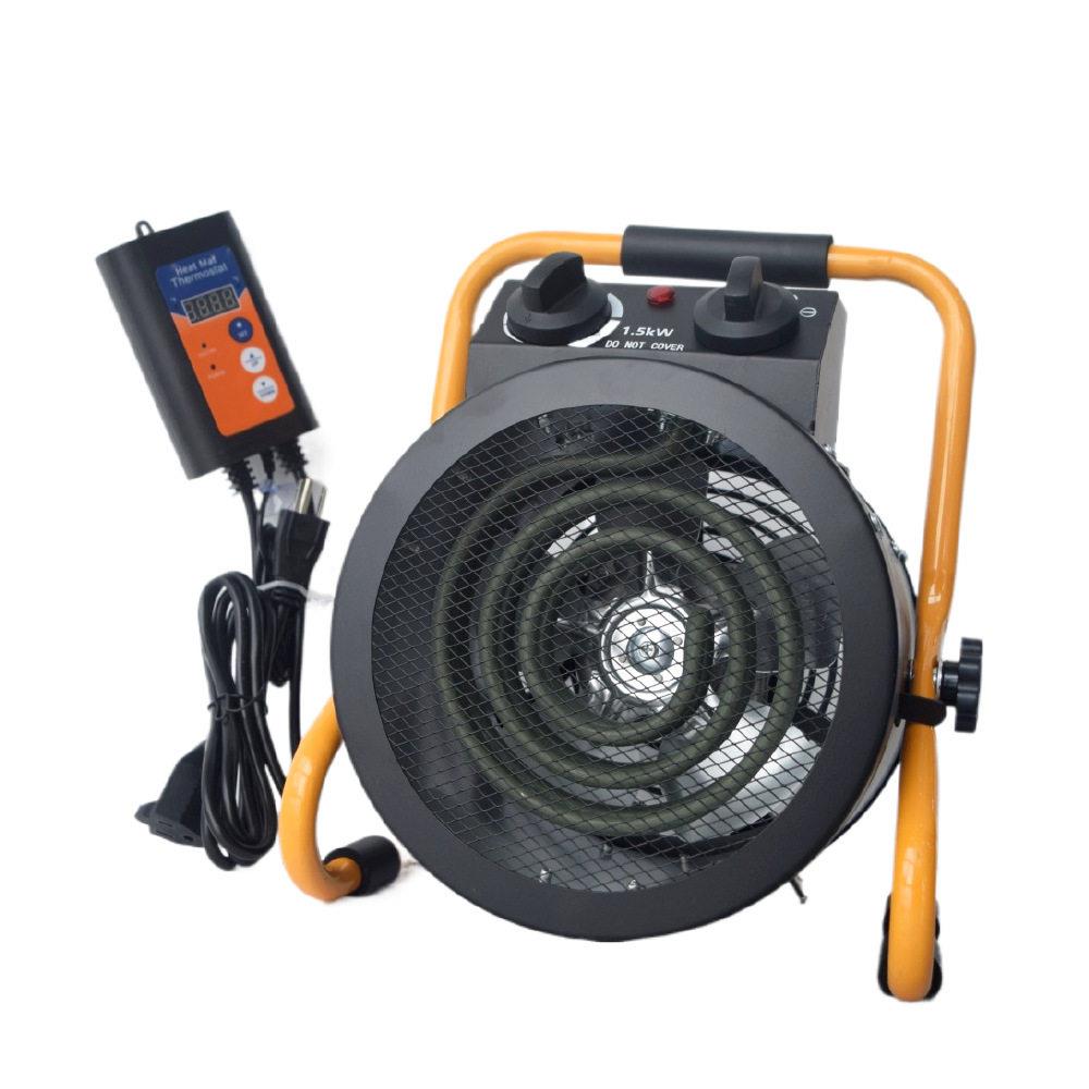 跨境美规1.5kw110V便携式电暖器加温取暖自动温控调节暖风机
