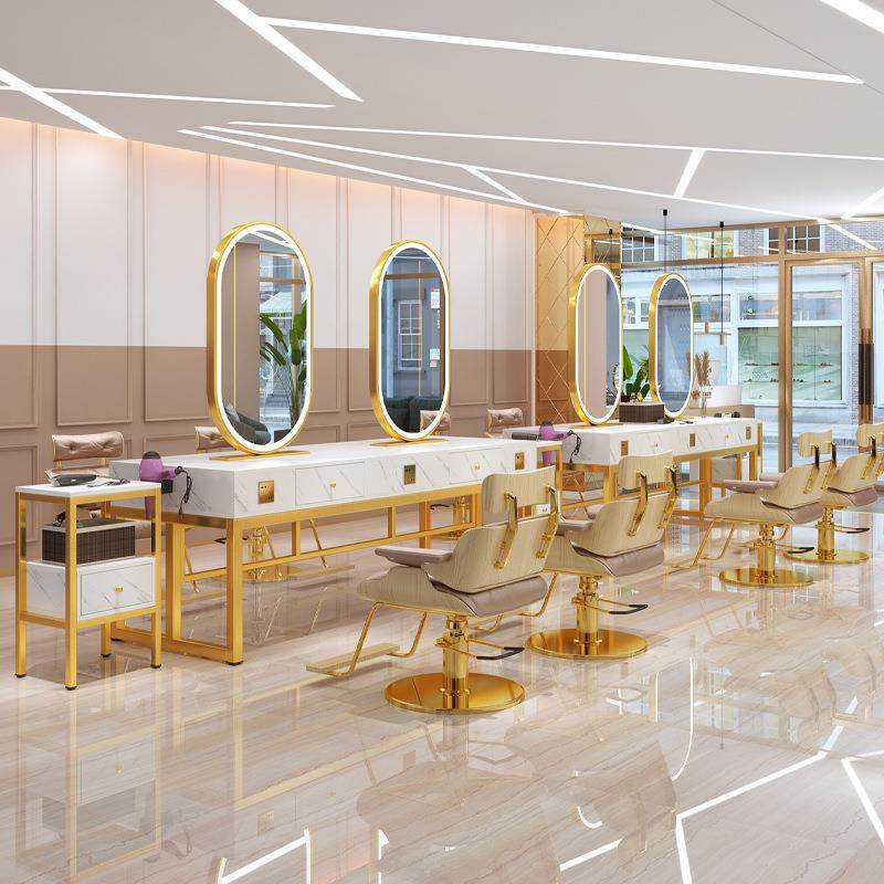 理发店镜台带灯双面大理石美发镜子发廊专用带柜子一体网红烫染桌,3C数码配件,USB灯,淘宝优惠券,粉丝福利购,淘宝优惠卷