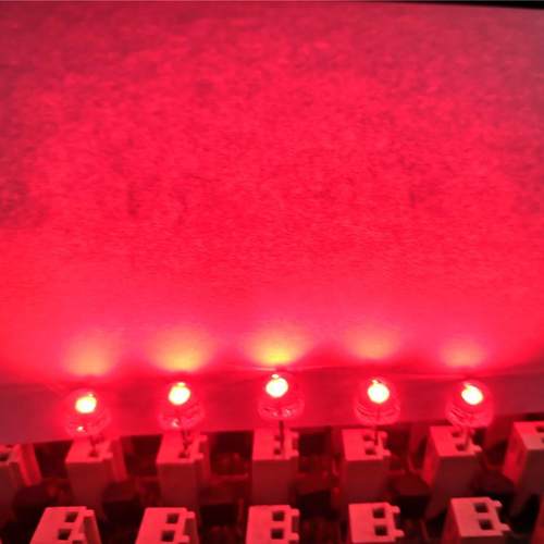 现货F5草帽红光大杯短脚大量现货供应高亮红光草帽灯珠