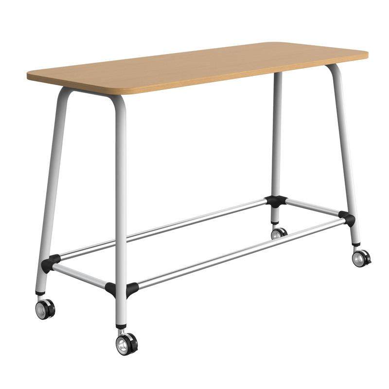 家用阳台高脚桌组合靠墙长条桌酒吧台商用移动办公接待休闲洽谈桌