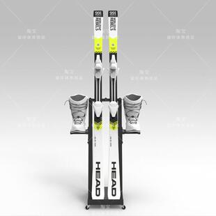 雪板架双板收纳展示滑雪板杖挂架室内墙上架子挂雪板收纳整理架子