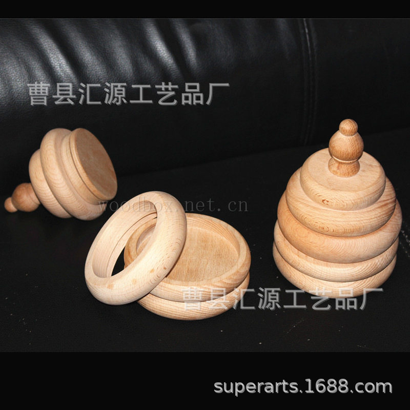 厂家订做木制蜂蜜罐木盒 木圈可取多层木质蜂蜜瓶储存罐实木