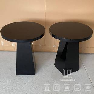 北欧简约实木圆形艺术茶几大小户型家用客厅边几角几我是床头桌柜