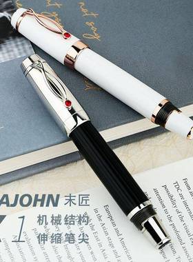 末匠MoonMan-X1机械伸缩钢笔EF尖进口树脂男女成人学生书写手帐笔