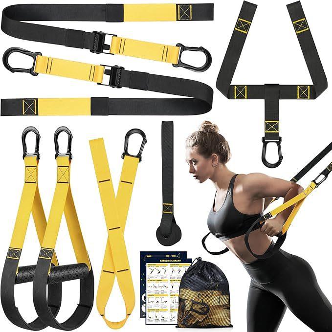 热卖trx8悬挂式训练带抗阻力健身器材拉力绳拉力带家用健身房